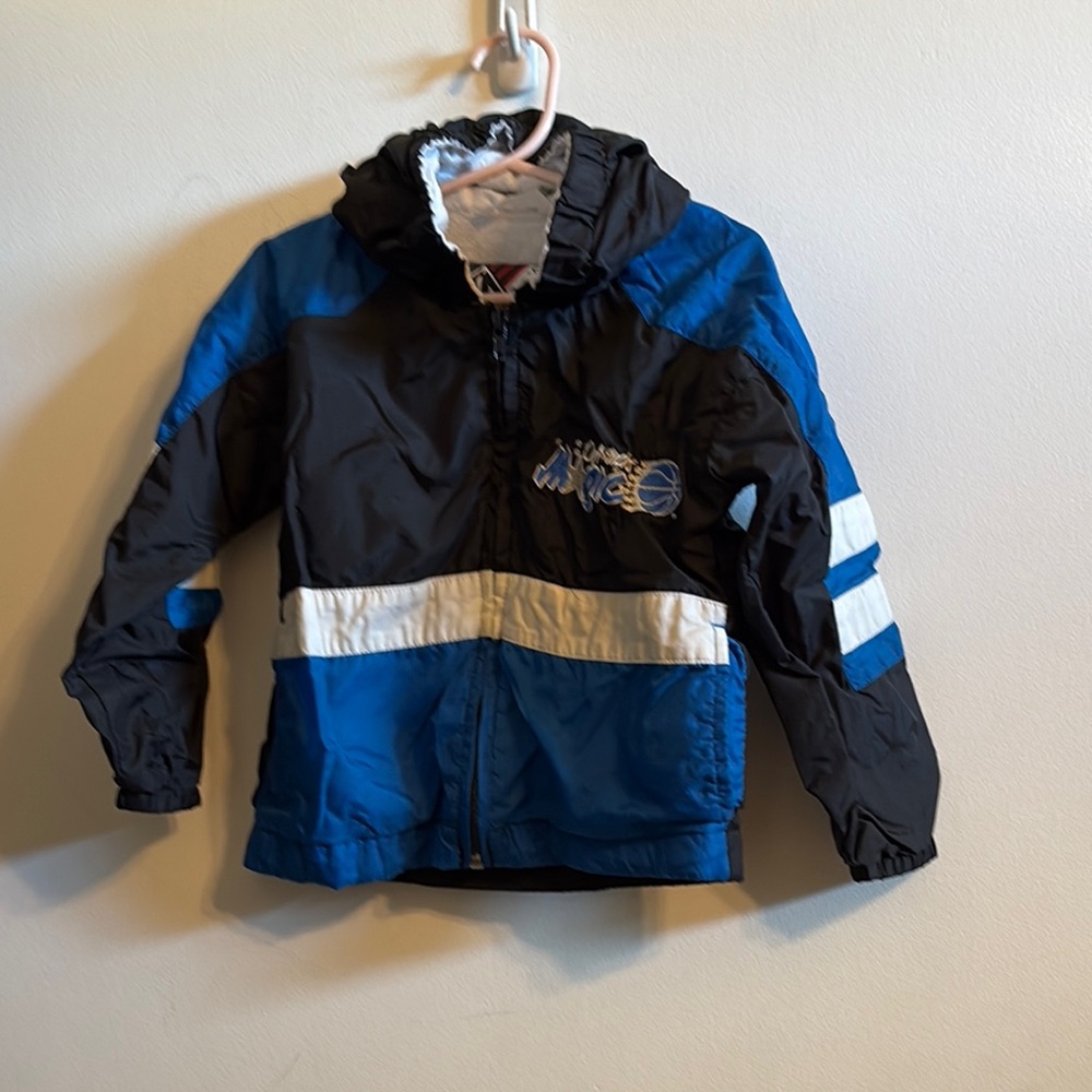 Orlando Magic Black and Blue Raincoat with Hood and Water-Resistant Material